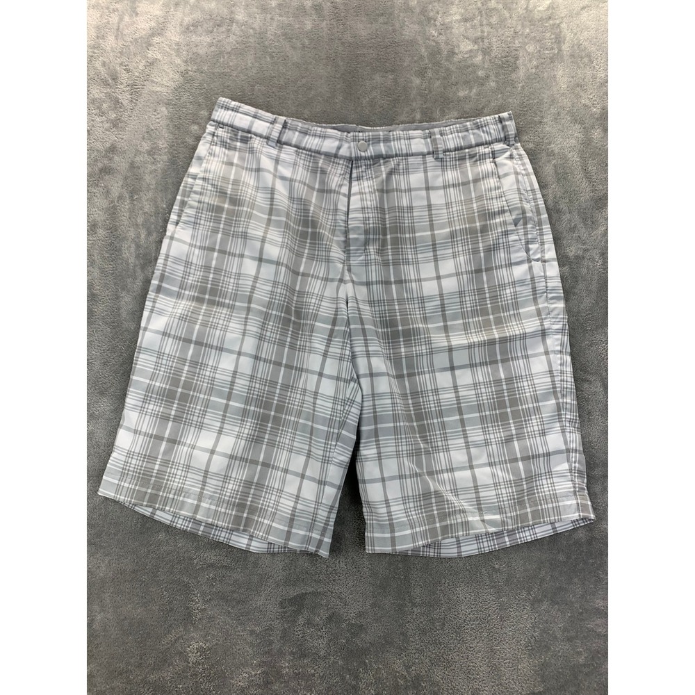 Nike Golf Tour Performance Shorts Dri-FIT Plaid Lightweight Size 34